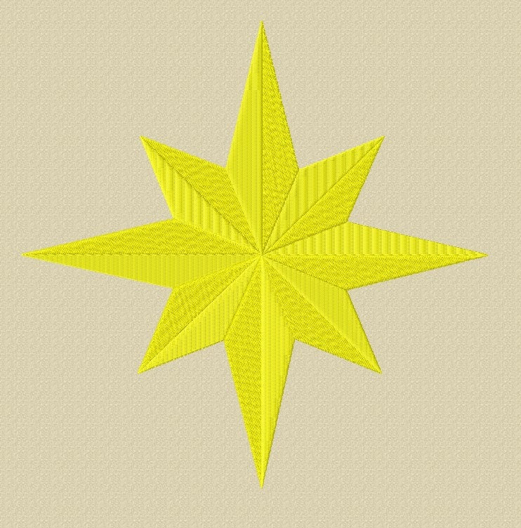 Christmas X-mass 6 point star embroidery design file for pillows, table cloths and more