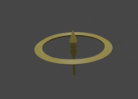 Hazbin Hotel Executioner Inspired model halo with LED channel for 3d printing Cosplay