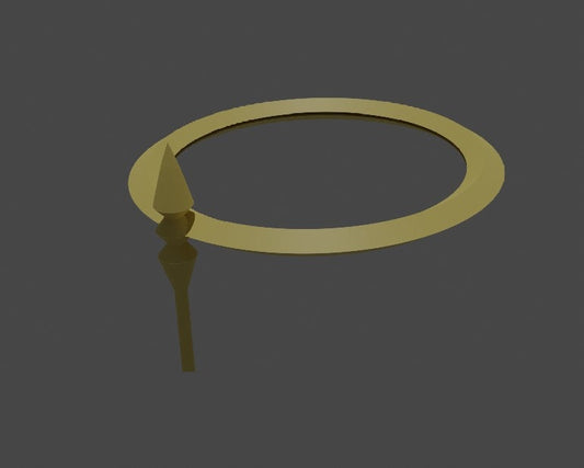 Hazbin Hotel Executioner Inspired model halo with LED channel for 3d printing Cosplay