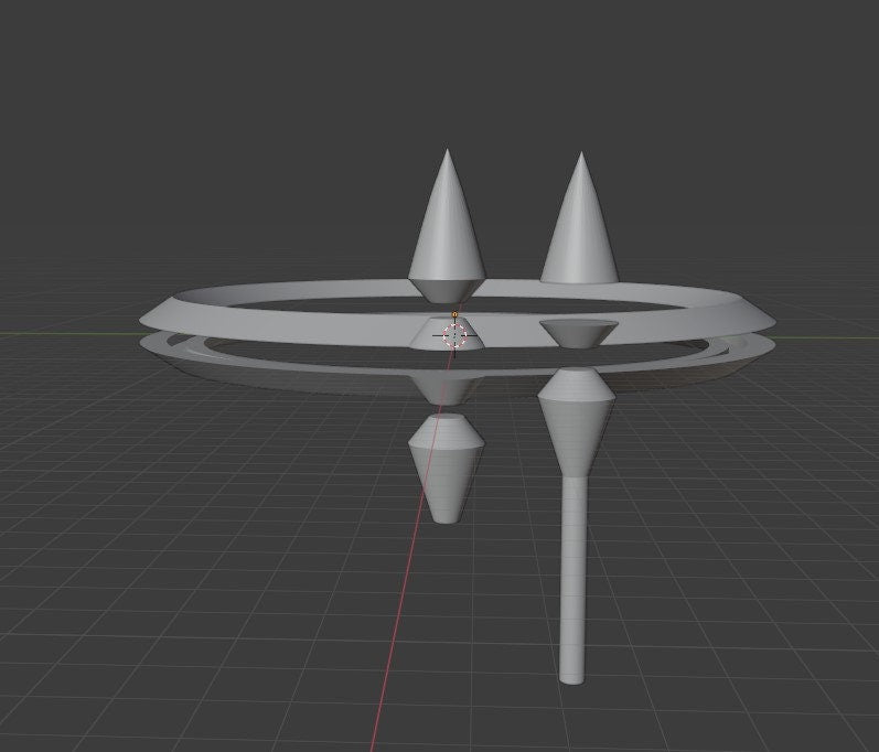 Hazbin Hotel Executioner Inspired model halo with LED channel for 3d printing Cosplay